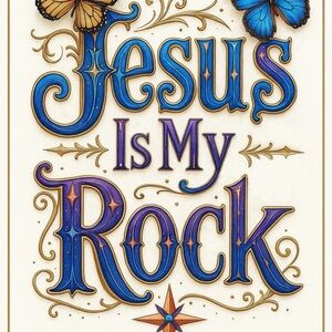 Inspirational Wall Art with Blue and Gold Accents